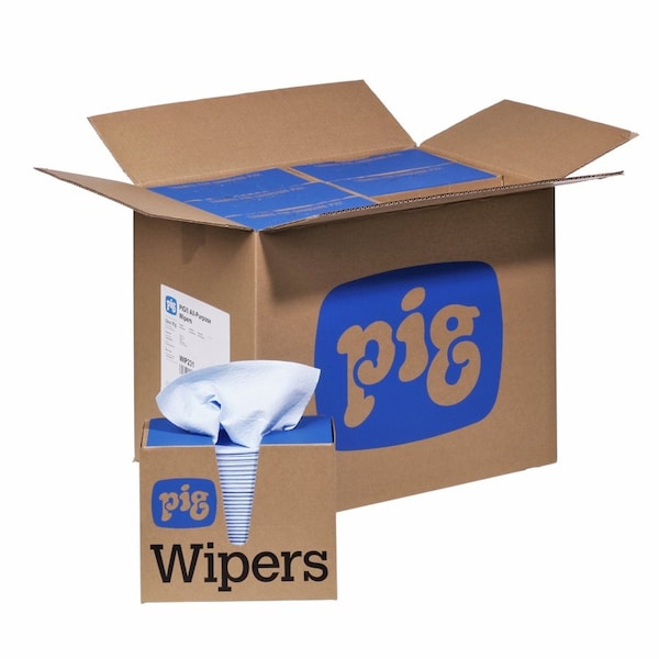 Pig PR40 All-Purpose Wipers 900 wipers/case, 75 wipers/box, 12 boxes/case 16" L x 9.5" W, 900PK PK900 WIP231 - main